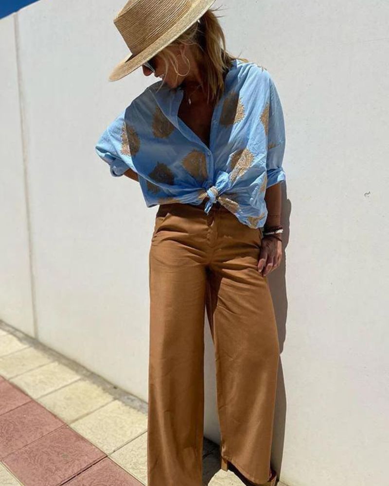 Lina – Bluzka z eleganckimi haftami