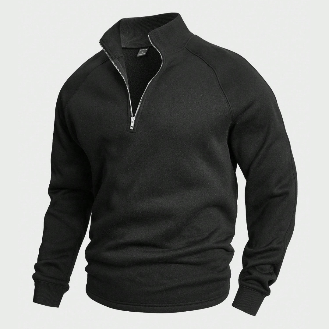 William™ - Casual Half-Zip Sweter