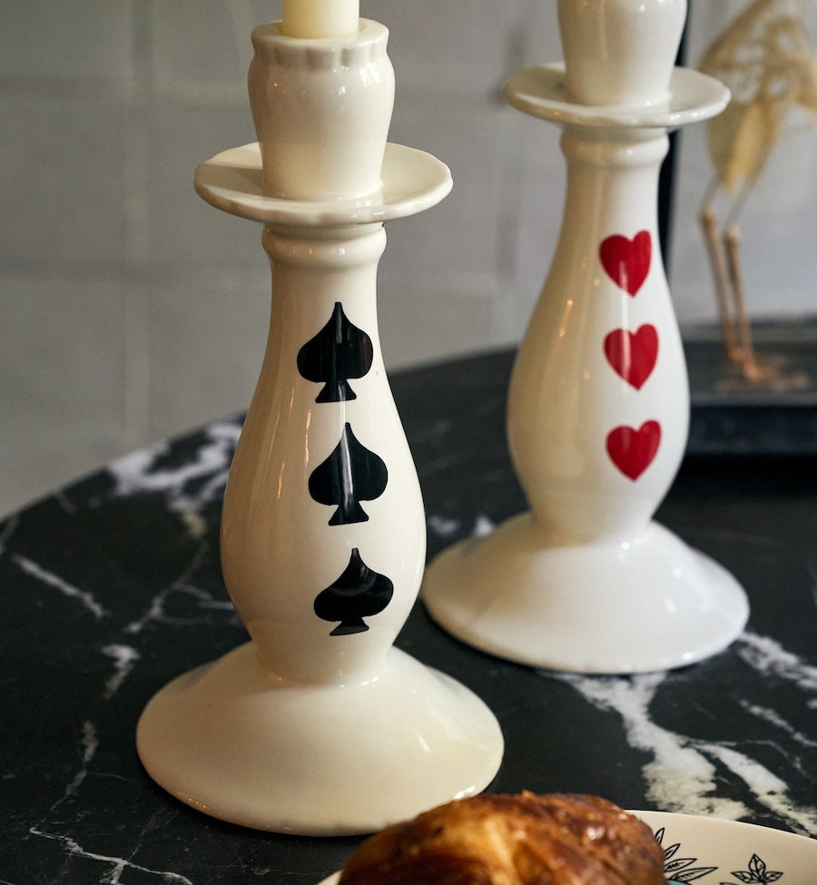 Queen of Hearts Candle Holder