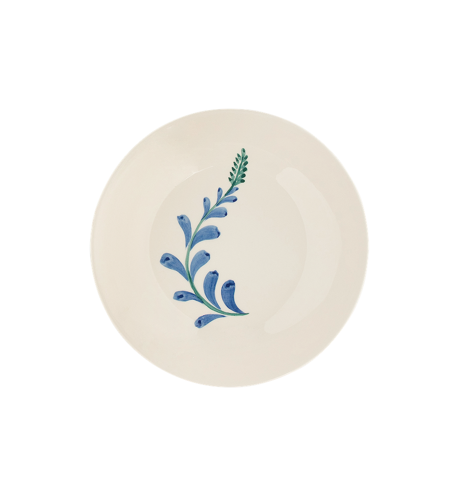 Indigo Flora Breakfast Plate