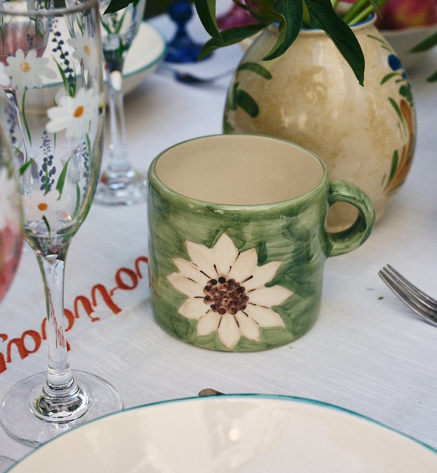 White Lotus Dreams Tea Mug