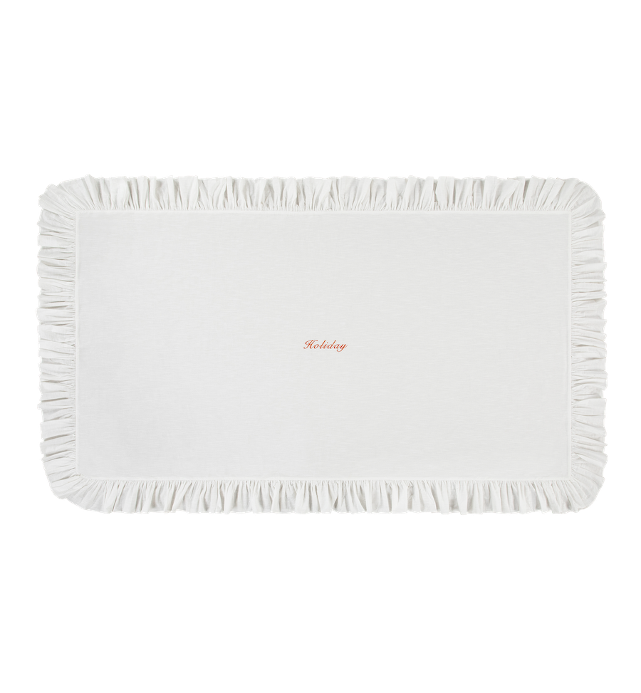 Holiday Ruffle Tablecloth