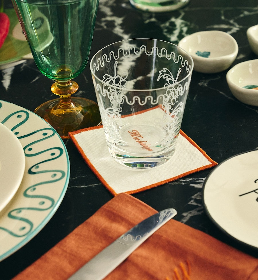 Grapevine Water Glass Set of 2