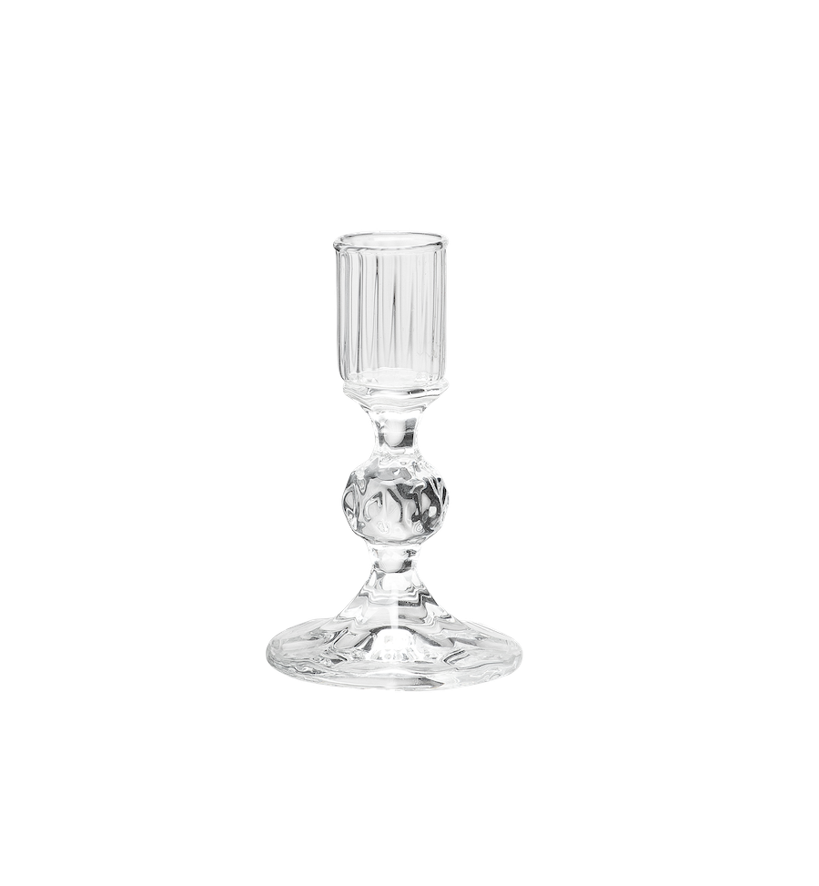 Clear Gemma Candle Holder
