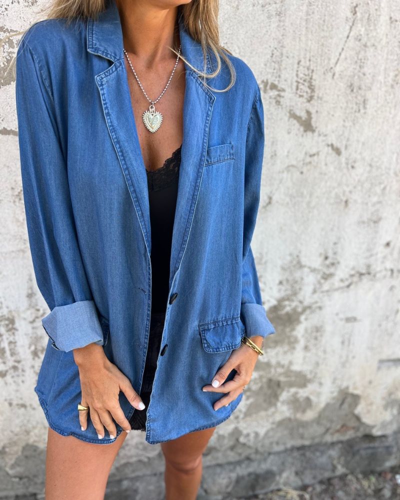 MIREIA - CASUAL DENIM BLAZER