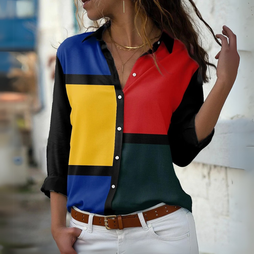 GEERTJE I MODNE WZOROWANE BLUZKI