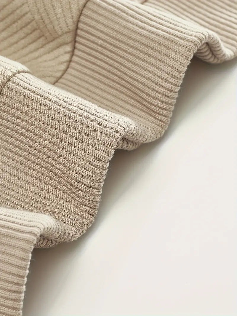 James™ - Vintage Geometryczny Sweter z Zamkiem